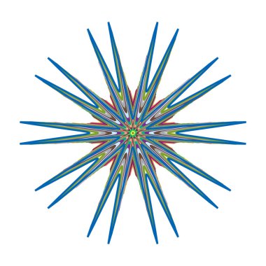 Dairesel Motif simgesi, sembol. Yayılan şekil vektör illüstrasyonu