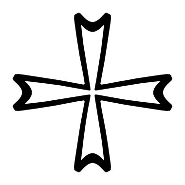 Geometrik mandala - Radikal, dairesel motif simgesi, sembol. Işıldayan şekil, logo çizimi