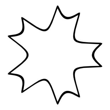 Geometrik mandala - Radikal, dairesel motif simgesi, sembol. Işıldayan şekil, logo çizimi