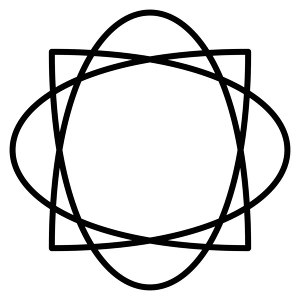 Motivo Abstracto Elementos Diseño Forma Mandala — Vector de stock