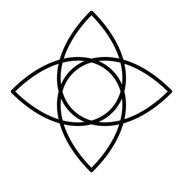 Motivo Abstracto Elementos Diseño Forma Mandala — Archivo Imágenes Vectoriales