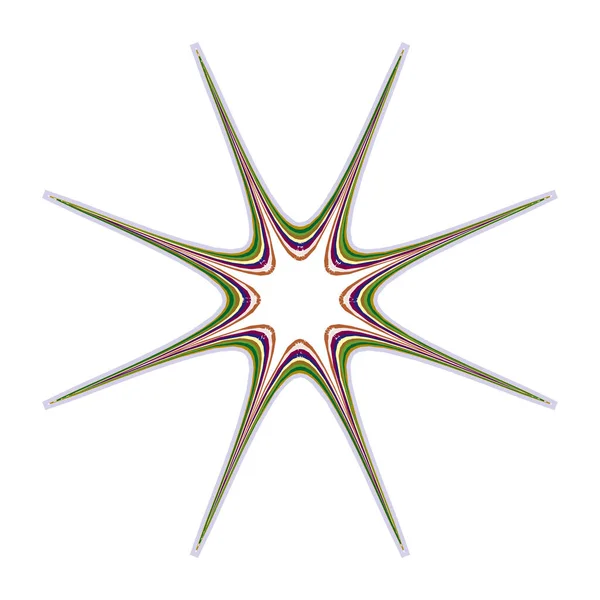 円形モチーフアイコン シンボル 放射状の形ベクトル図 — ストックベクタ
