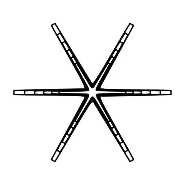 Mandala Géométrique Radial Icône Motif Circulaire Symbole Forme Rayonnante Logo — Image vectorielle