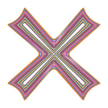 Geometrik mandala - Radikal, dairesel motif simgesi, sembol. Işıldayan şekil, logo çizimi