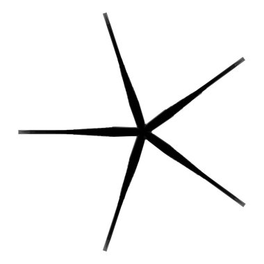 Geometrik mandala - Radikal, dairesel motif simgesi, sembol. Işıldayan şekil, logo çizimi