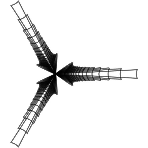 几何曼达拉 圆形运动图标 放射线形状 标志图解 — 图库矢量图片