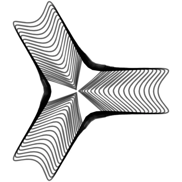 Mandala Geométrica Radial Ícone Motivo Circular Símbolo Forma Radiante Logotipo —  Vetores de Stock