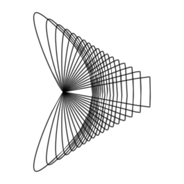 Γεωμετρική Μανδάλα Radial Κυκλική Εικόνα Motif Σύμβολο Ακτινοβολία Σχήμα Λογότυπο — Διανυσματικό Αρχείο