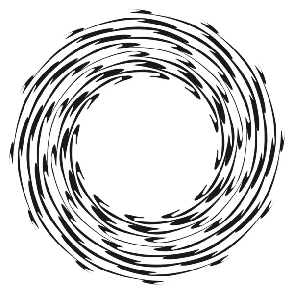 Radial Spiral Wavy Zigzag Criss Cross Lines Vector Illustration — Stock Vector