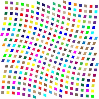 Mozaik olarak düzenlenmiş rastgele şekiller, tesselleme şablonu. Renkli, canlı Vektör tasarım elementi. Karışık, karışık, karışık konsept vektör çizimi