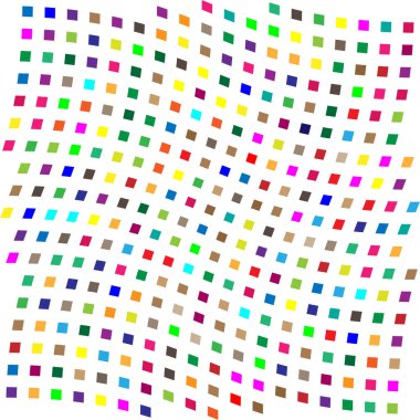 Mozaik olarak düzenlenmiş rastgele şekiller, tesselleme şablonu. Renkli, canlı Vektör tasarım elementi. Karışık, karışık, karışık konsept vektör çizimi