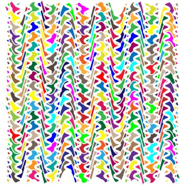 Mozaik olarak düzenlenmiş rastgele şekiller, tesselleme şablonu. Renkli, canlı Vektör tasarım elementi. Karışık, karışık, karışık konsept vektör çizimi