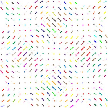 Mozaik olarak düzenlenmiş rastgele şekiller, tesselleme şablonu. Renkli, canlı Vektör tasarım elementi. Karışık, karışık, karışık konsept vektör çizimi