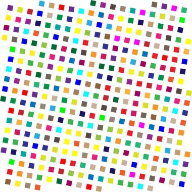 Mozaik olarak düzenlenmiş rastgele şekiller, tesselleme şablonu. Renkli, canlı Vektör tasarım elementi. Karışık, karışık, karışık konsept vektör çizimi