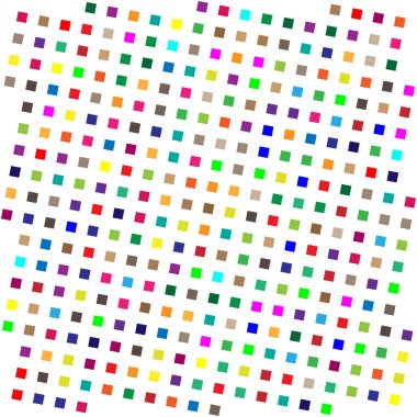 Mozaik olarak düzenlenmiş rastgele şekiller, tesselleme şablonu. Renkli, canlı Vektör tasarım elementi. Karışık, karışık, karışık konsept vektör çizimi