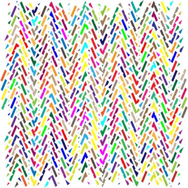 Mozaik olarak düzenlenmiş rastgele şekiller, tesselleme şablonu. Renkli, canlı Vektör tasarım elementi. Karışık, karışık, karışık konsept vektör çizimi