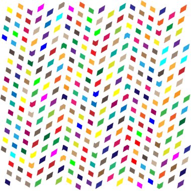 Mozaik olarak düzenlenmiş rastgele şekiller, tesselleme şablonu. Renkli, canlı Vektör tasarım elementi. Karışık, karışık, karışık konsept vektör çizimi