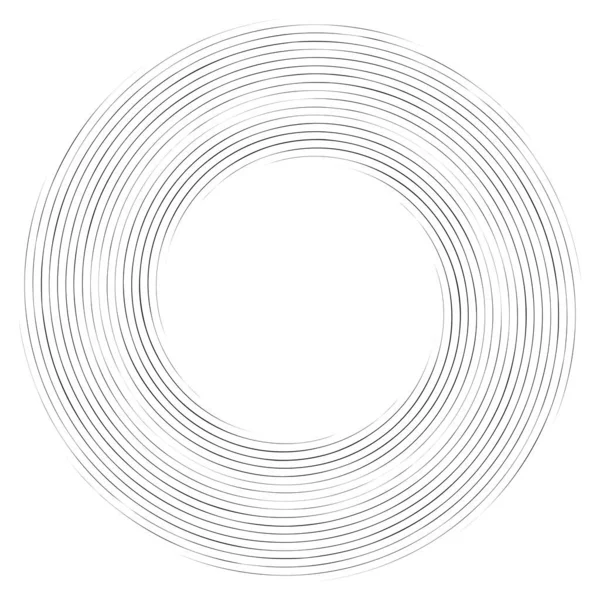 Radial Spiral Med Vågigt Sicksack Tvärgående Linjer Vektor Illustration — Stock vektor