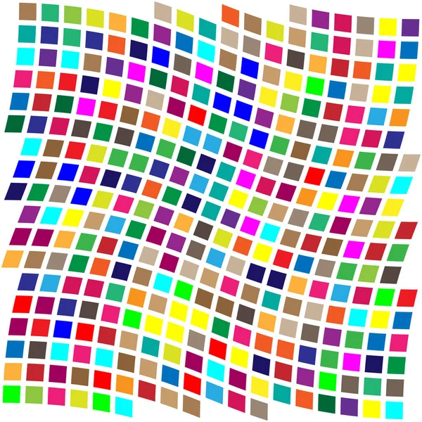 Random Shapes Arranged Mosaic Tessellating Pattern Colorful Vibrant Vector Design — Stock Vector