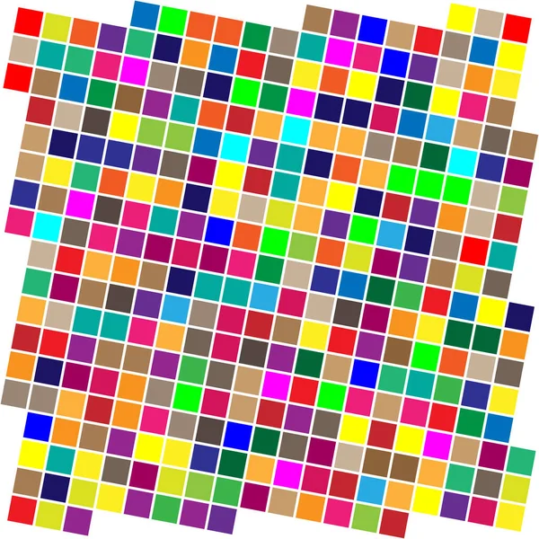 Random Shapes Arranged Mosaic Tessellating Pattern Colorful Vibrant Vector Design — Stock Vector
