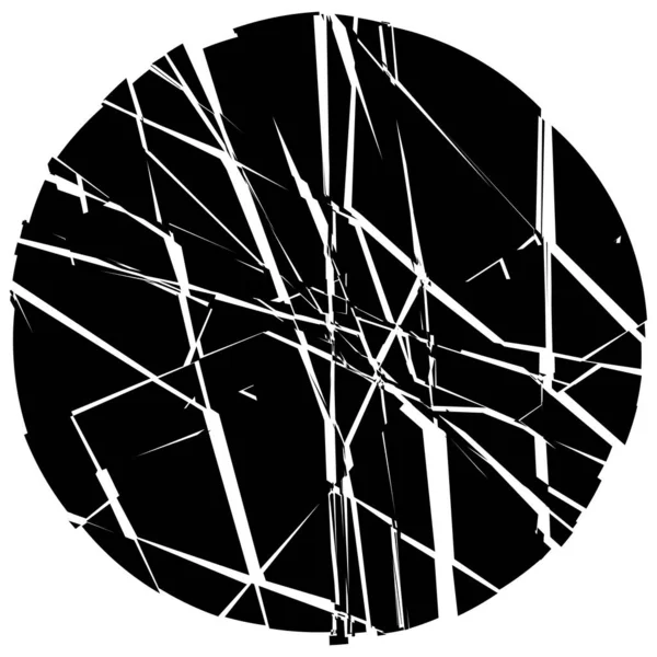 粉砕され 砕け砕けた幾何学的サークル 爆発効果 ベクターイラスト — ストックベクタ