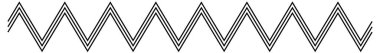 Zig-zag, çapraz tırtıklı çizgi elementi. Sivri, pürüzlü ve sivri çizgili.