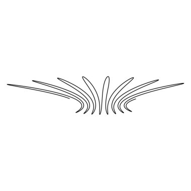 Dalgalanma, dalgalanan çizgiler soyut tasarım öğesi. vektör illüstrasyonu