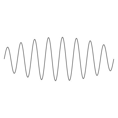 Dalgalanma, dalgalanan çizgiler soyut tasarım öğesi. vektör illüstrasyonu