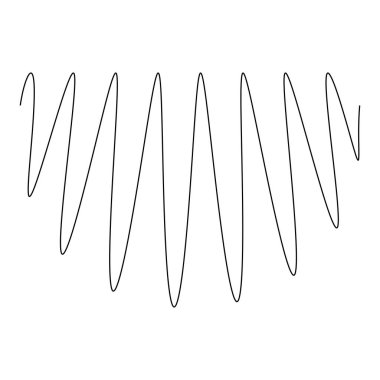 Dalgalanma, dalgalanan çizgiler soyut tasarım öğesi. vektör illüstrasyonu