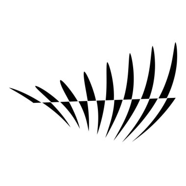 Dalgalanma, dalgalanan çizgiler soyut tasarım öğesi. vektör illüstrasyonu