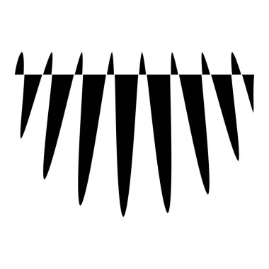 Dalgalanma, dalgalanan çizgiler soyut tasarım öğesi. vektör illüstrasyonu