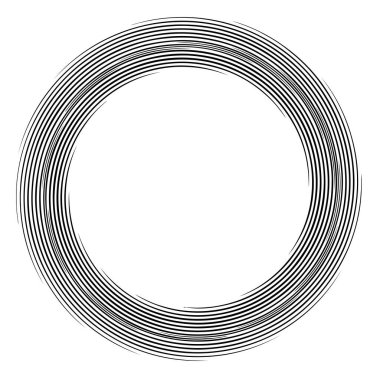 Spiral, girdap, girdap elemanı vektör illüstrasyonu. Koklear, sarmal ve volta