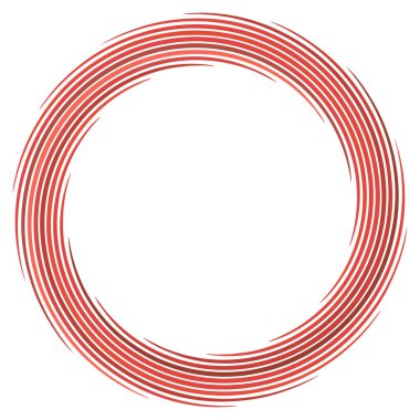 Spiral, girdap, girdap elemanı vektör illüstrasyonu. Koklear, sarmal ve volta