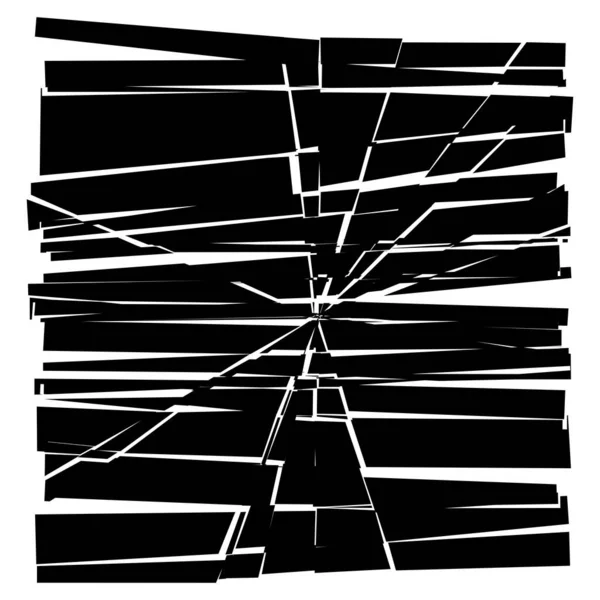 Shattered Fractured Broken Geometric Square Burst Explosion Effect Broken Glass — Stock Vector