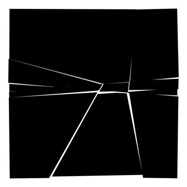 Zersplitterte Gebrochene Gebrochene Geometrische Quadrate Platzen Explosionseffekt Zerbrochene Glasvektor Illustration — Stockvektor