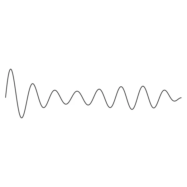 Викривлення Хвилястих Хвилястих Ліній Абстрактний Елемент Дизайну Векторна Ілюстрація — стоковий вектор