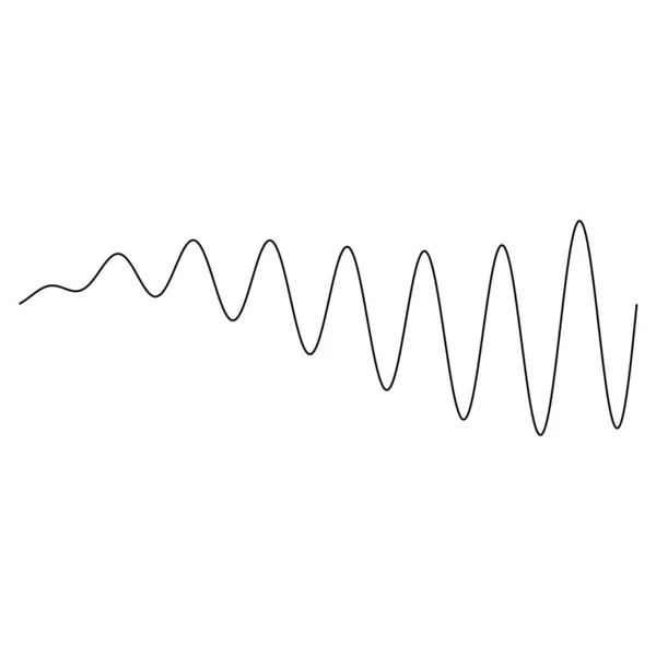 Distorção Ondulada Acenando Linhas Elemento Design Abstrato Ilustração Vetorial — Vetor de Stock