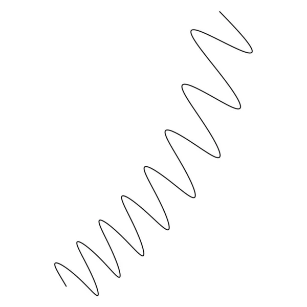 Викривлення Хвилястих Хвилястих Ліній Абстрактний Елемент Дизайну Векторна Ілюстрація — стоковий вектор