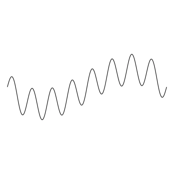 Distorção Ondulada Acenando Linhas Elemento Design Abstrato Ilustração Vetorial —  Vetores de Stock