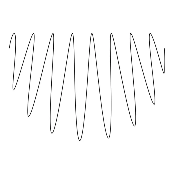 Dalgalanma Dalgalanan Çizgiler Soyut Tasarım Öğesi Vektör Illüstrasyonu — Stok Vektör