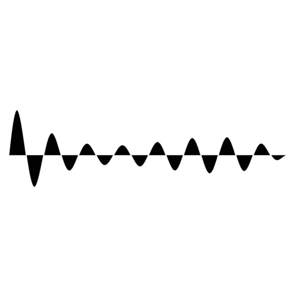 歪み波線抽象的なデザイン要素を振って ベクターイラスト — ストックベクタ