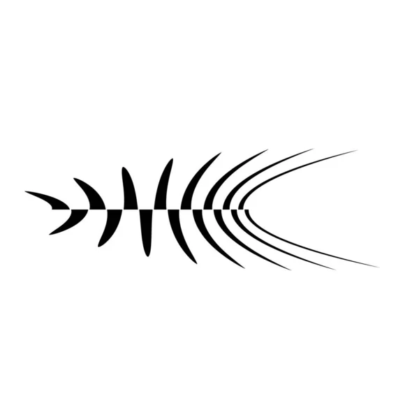 Distorsion Ondulée Ondulation Lignes Élément Conception Abstrait Illustration Vectorielle — Image vectorielle