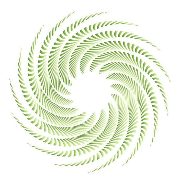 Efeito Espiral Linhas Circulares Concêntricas Radiais Tracejadas Mandala Geométrica Abstrata — Vetor de Stock