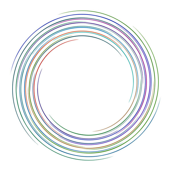 Spiral, twirl, whirlpool element vector illustration. Cochlear, helix, and volute