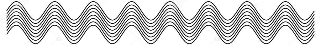 Zig-zag, criss-cross serrated lines element. Pointy, jagged, and jaggy stripes