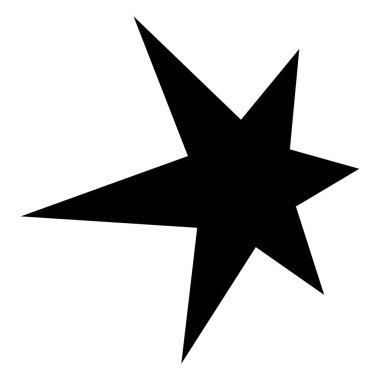 Yıldız patlaması, güneş patlaması şekli. Soyut, ışıltılı, ışıltılı şekil, element. Radikal, yayılan vektör çizimi 