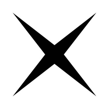 Yıldız patlaması, güneş patlaması şekli. Soyut parıltı, ışıltı, ışıltı şekli, element. Radikal, ışıl ışıl klip- art