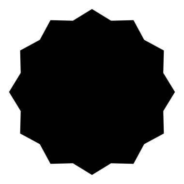 Yıldız patlaması, güneş patlaması şekli. Soyut parıltı, ışıltı, ışıltı şekli, element. Radikal, ışıl ışıl klip- art