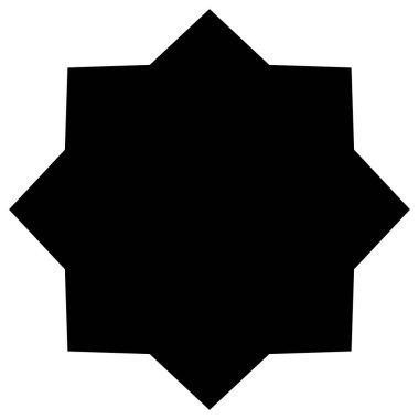 Yıldız patlaması, güneş patlaması şekli. Soyut parıltı, ışıltı, ışıltı şekli, element. Radikal, ışıl ışıl klip- art