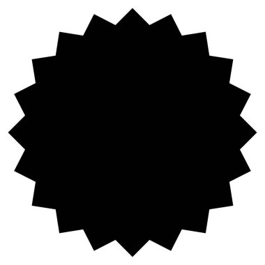 Yıldız patlaması, güneş patlaması şekli. Soyut parıltı, ışıltı, ışıltı şekli, element. Radikal, ışıl ışıl klip- art